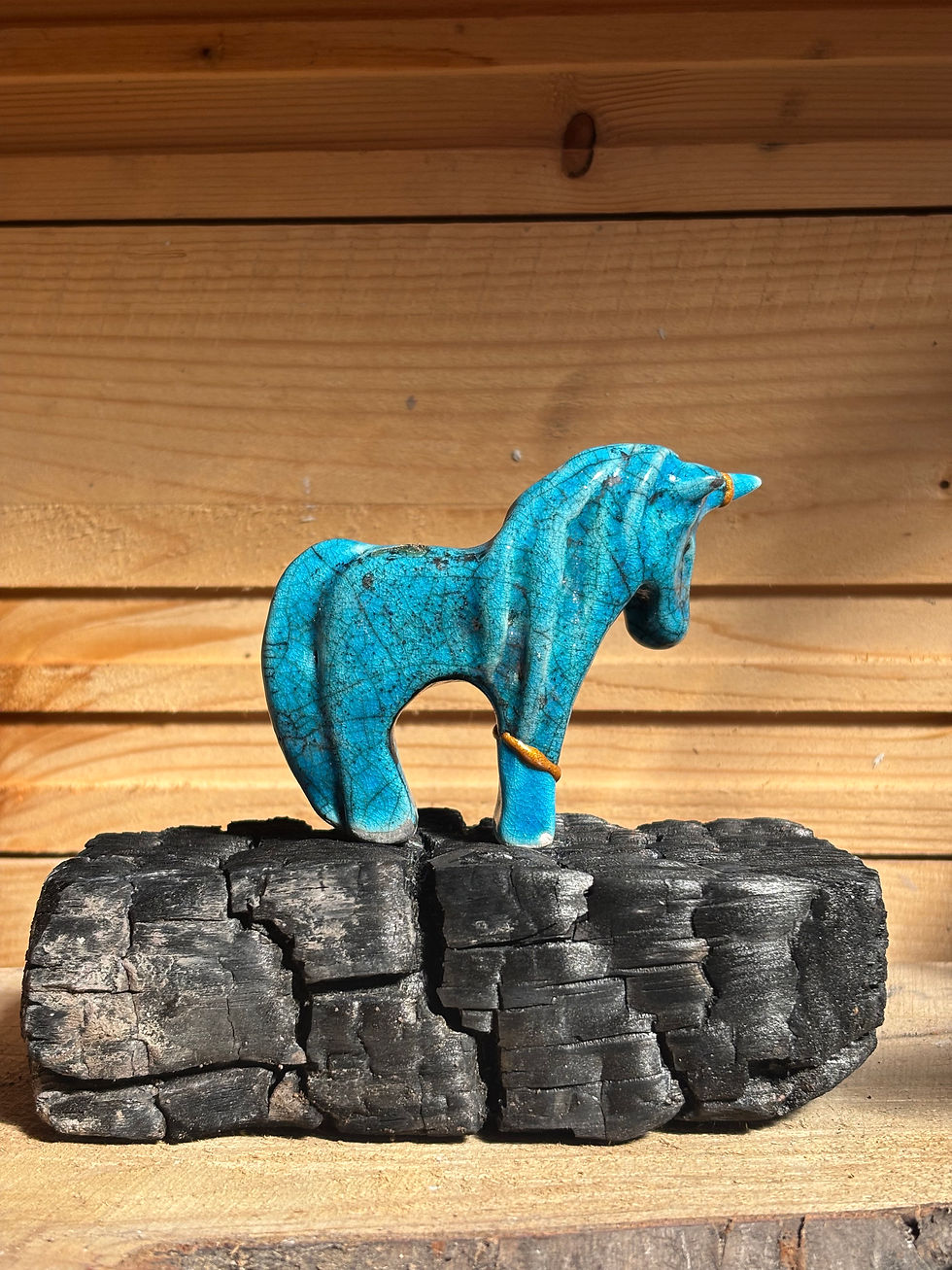 Thumbnail: Raku Unicorn - Kingsugi