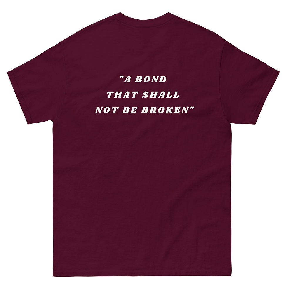 Thumbnail: Women's Unisex "A Bond" white back classic tee