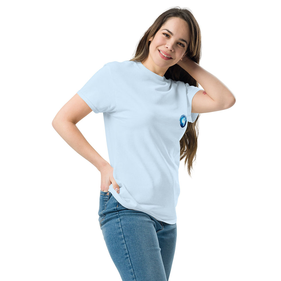 Thumbnail: "iREBUILD" blue back Unisex classic tee