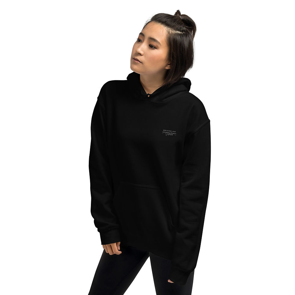 Thumbnail: "I AM ROYALTY" Unisex Hoodie White heart