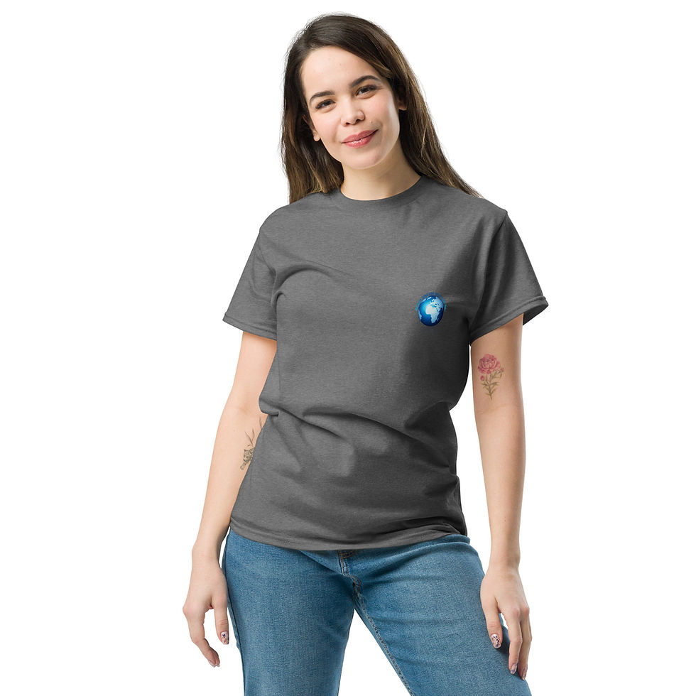 Thumbnail: "iREBUILD" blue back Unisex classic tee