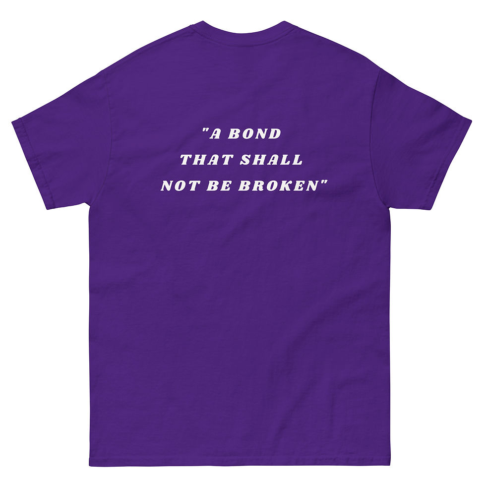 Thumbnail: Women's Unisex "A Bond" white back classic tee