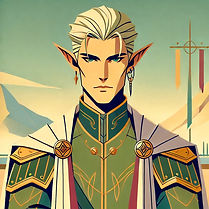 Animation of an elf leader