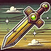 Animation of a fantasy sword