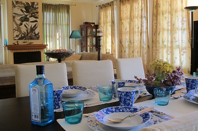 Eight seat dinner/launch table