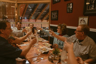 White Mountains Micro Wedding dinner celebration with family