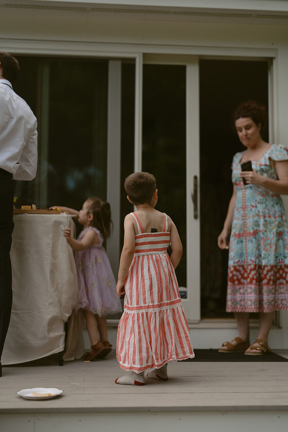 family celebrating for Campton NH elopement day