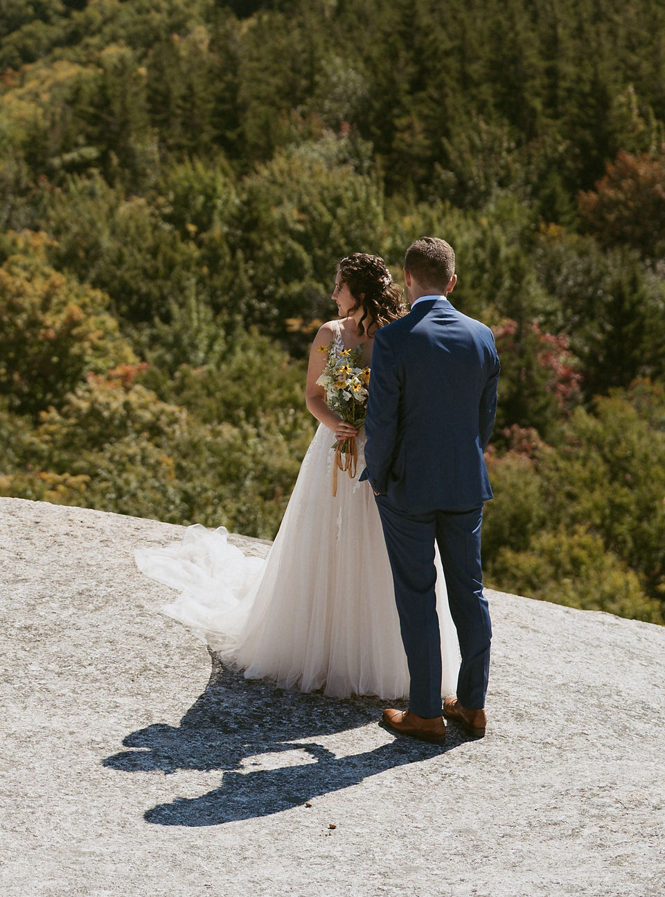 Adair Inn Small Wedding couple hiking elopement