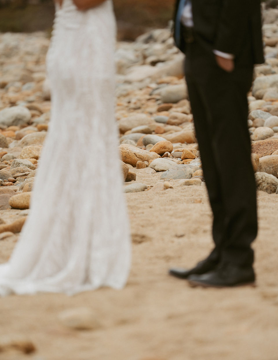 kancamagus highway elopement bride and groom exchange personal vows