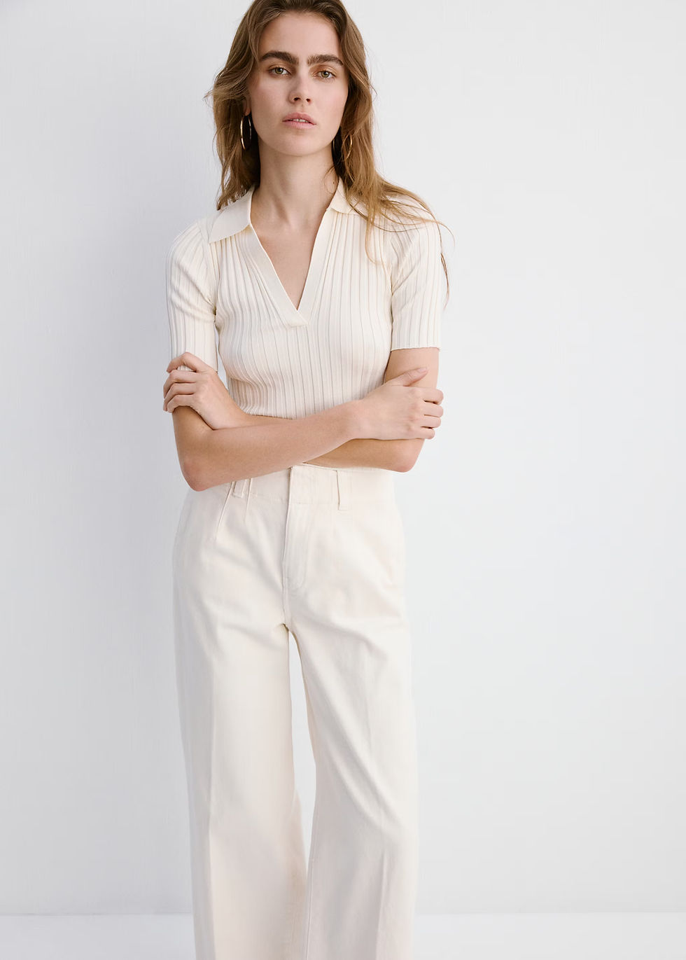 Thumbnail: Wide leg mid-rise jeans