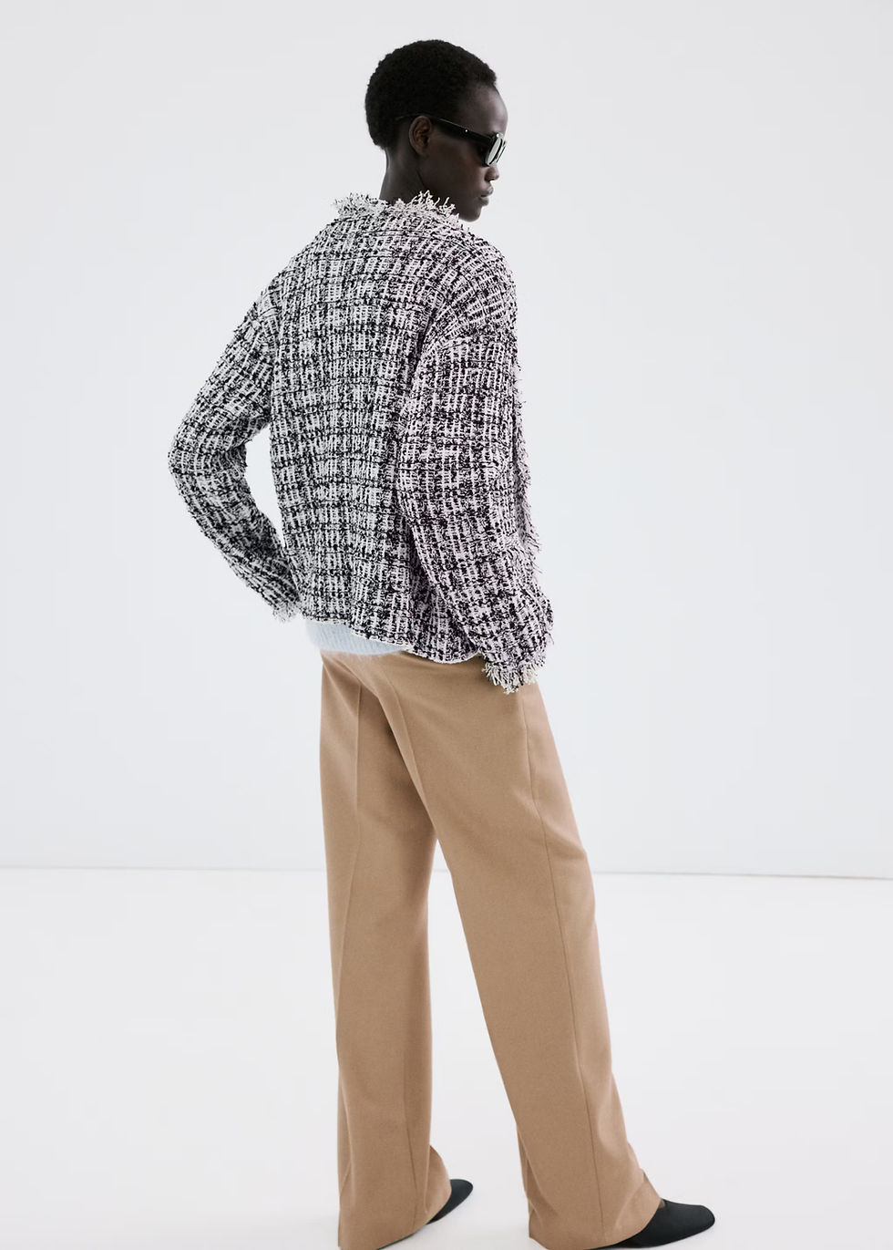 Thumbnail: Oversized tweed jacket