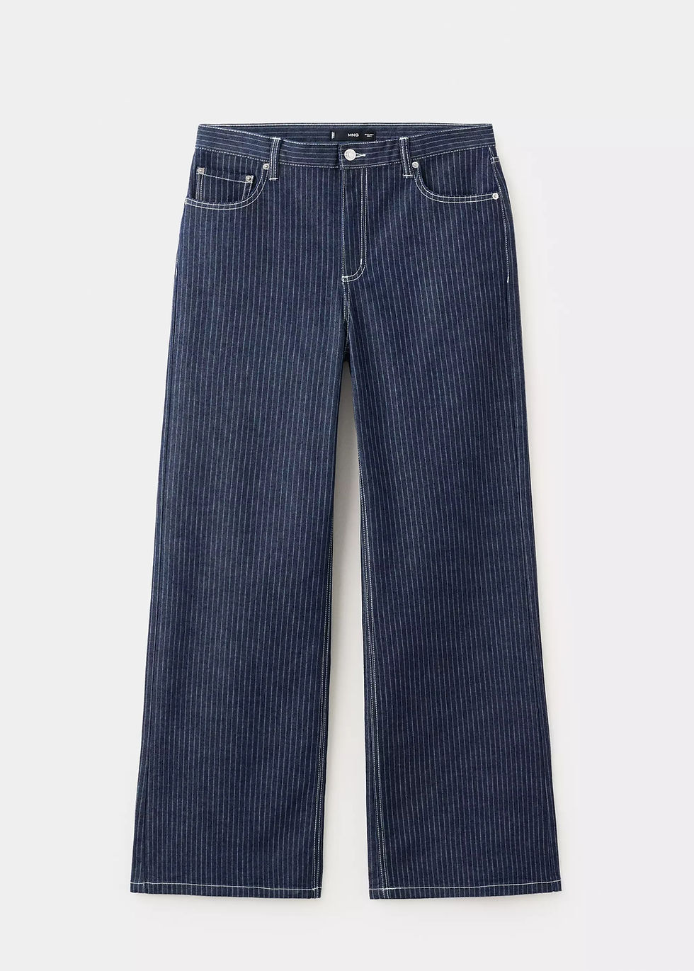 Thumbnail: Straight striped jeans