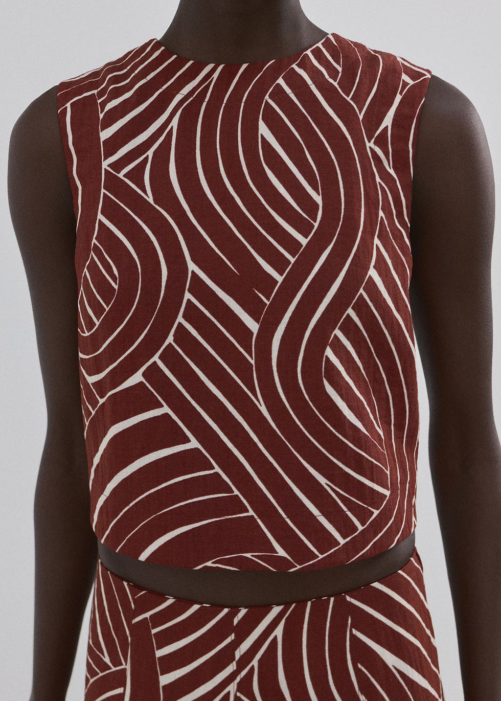 Thumbnail: Geometric print top