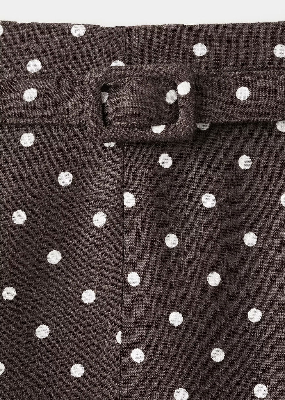 Thumbnail: Linen polka dot skirt