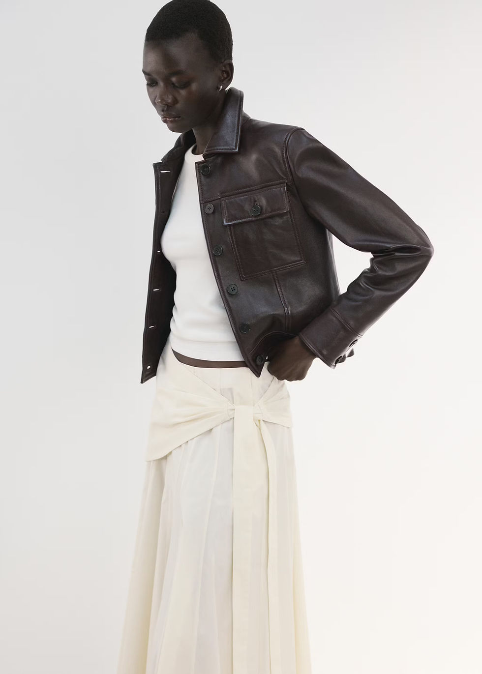 Thumbnail: A-line skirt with handkerchief detail