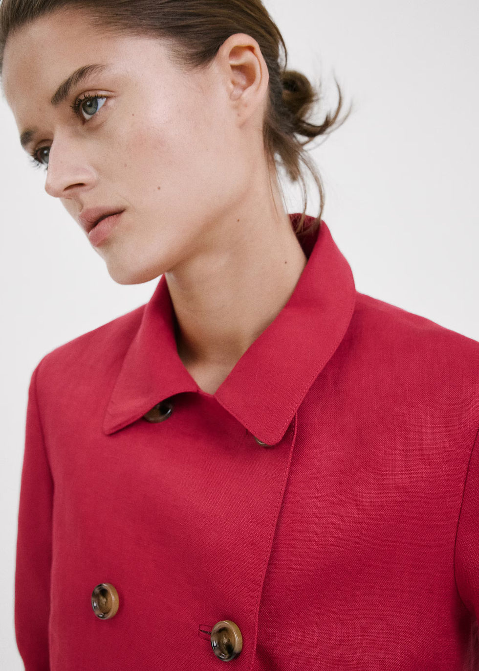 Thumbnail: Double-breasted linen jacket