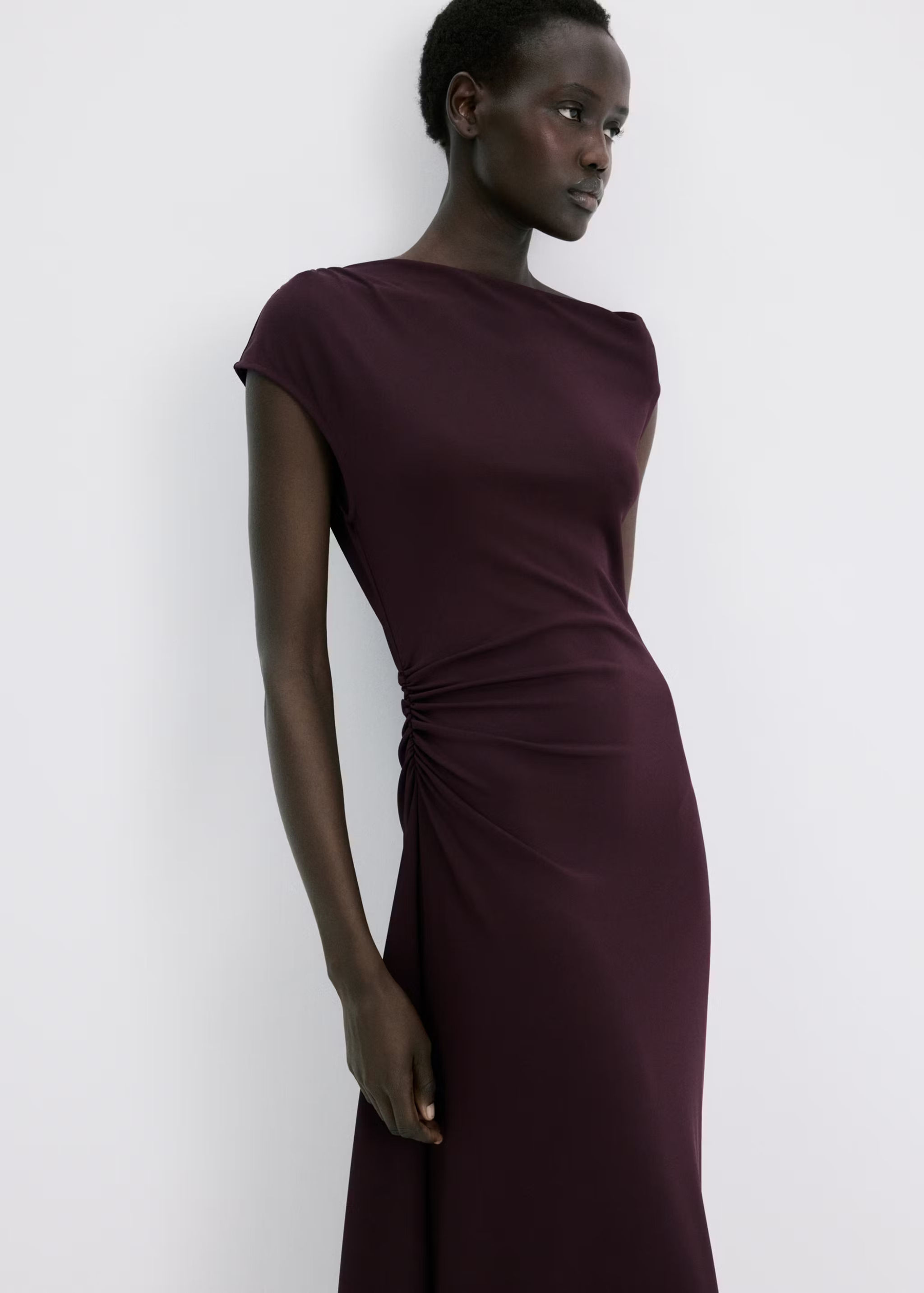 Ruched long dress
