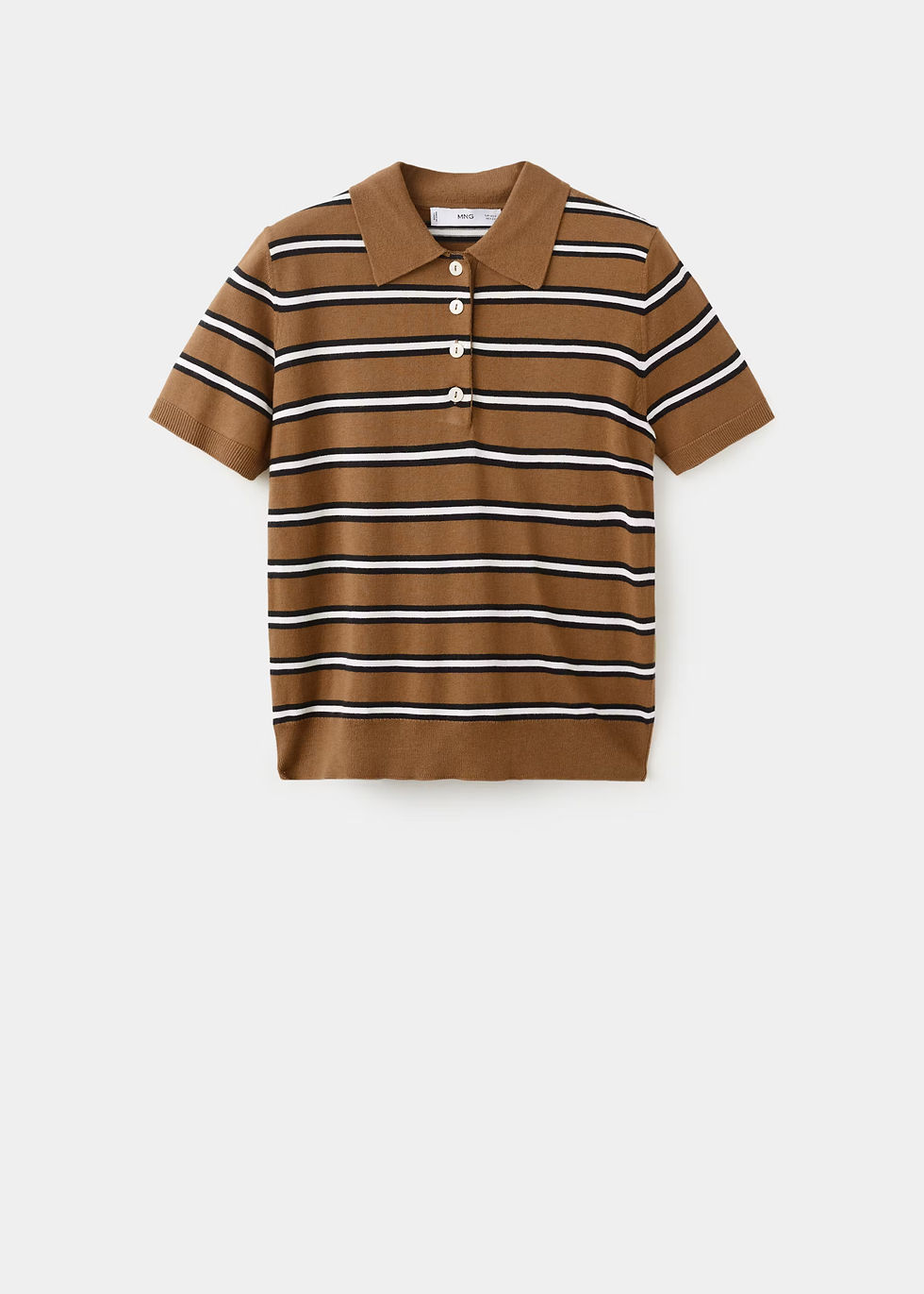 Thumbnail: Striped polo-neck sweater