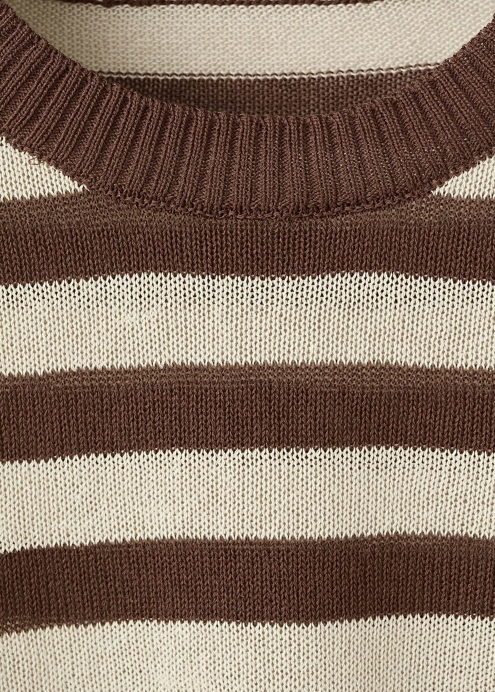 Thumbnail: Crop striped sweater