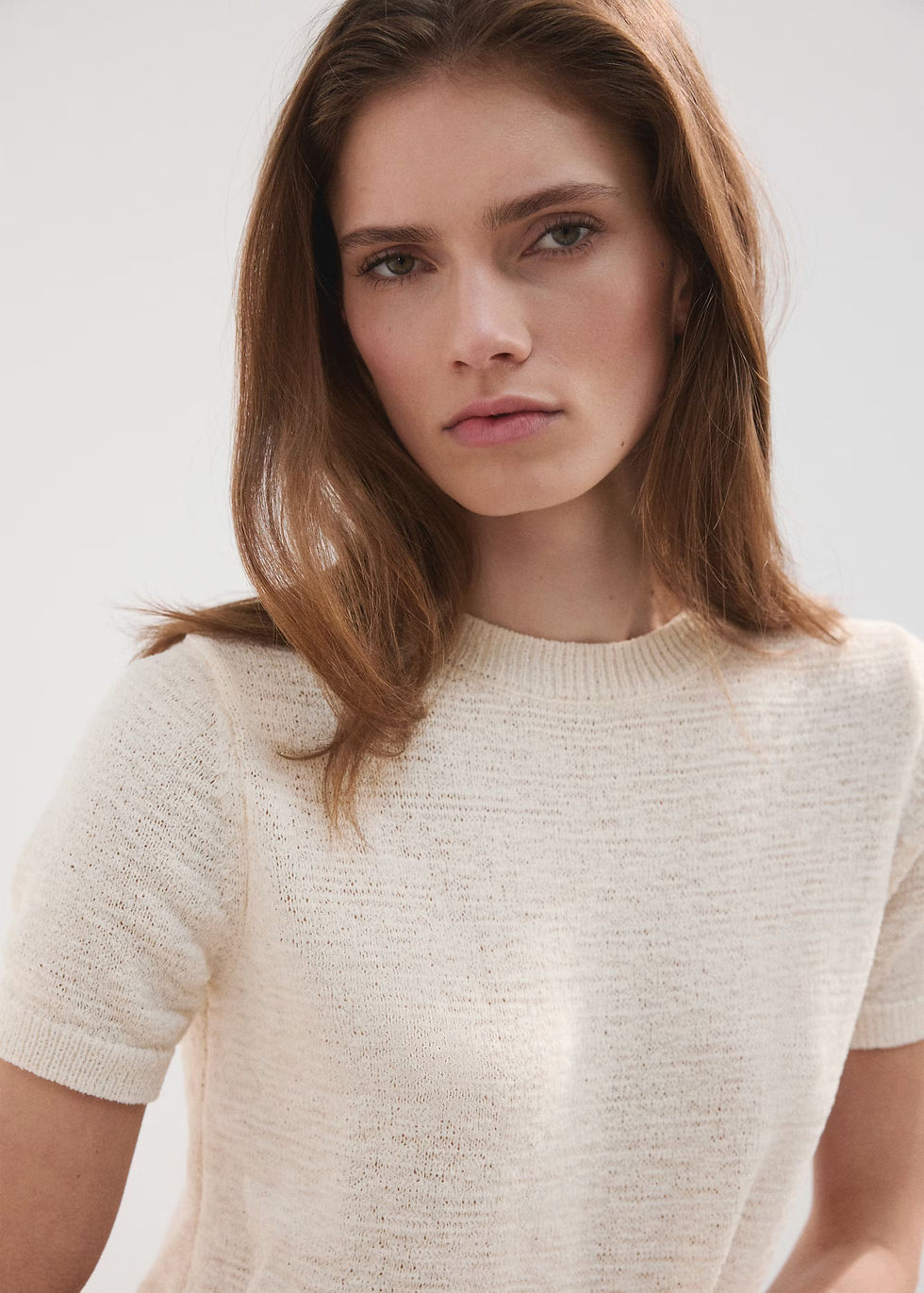 Thumbnail: Short-sleeved knitted sweater