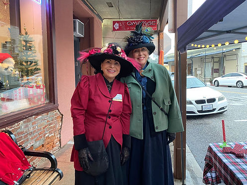 Auburn Old Town Post Office History and Welcome Center Volunteers Joanie Maxwell and Rebecca McGuire