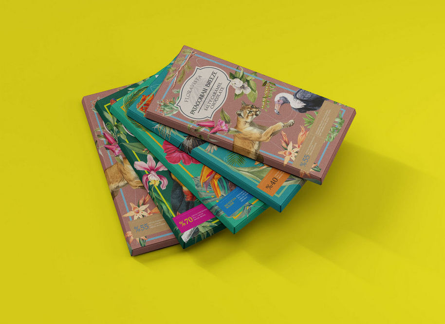 FloraVista Chocolate Packaging Design
