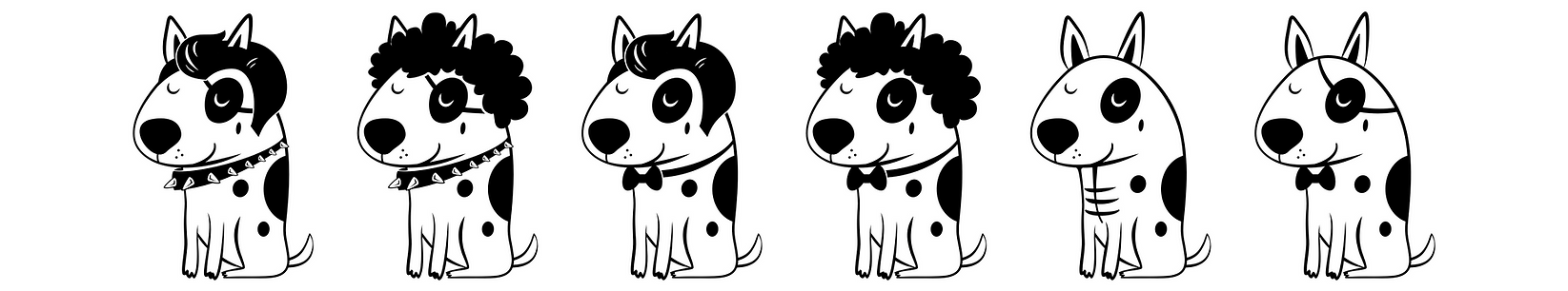 Pure Pet Dog Care Mascot Illustrations