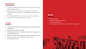 Failing in China forces re-structure