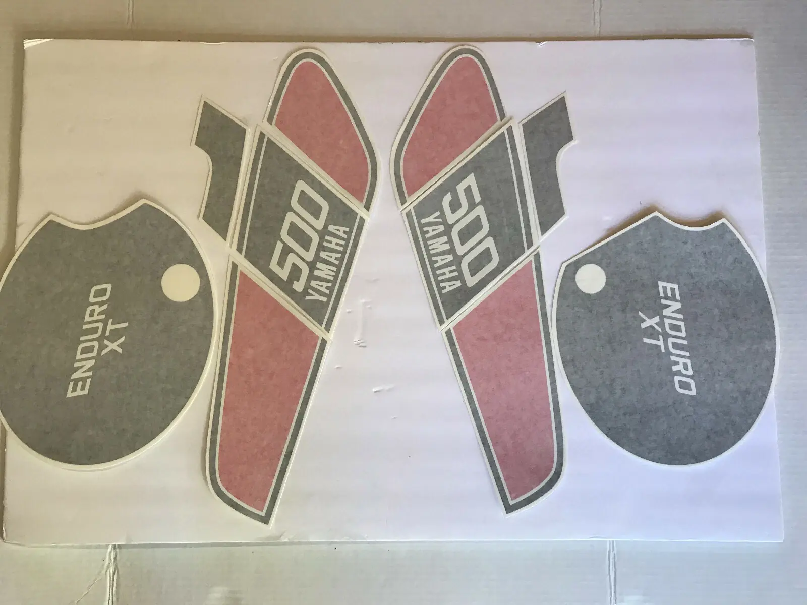 1976 Yamaha XT500C Enduro Fuel Tank Decals SET(SIDE PANEL, OEM SPECS, NOS STYLE)