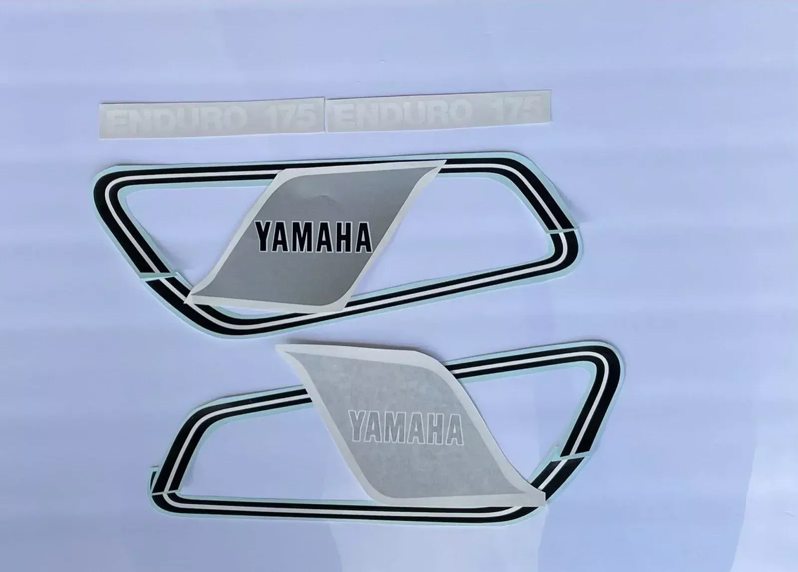 1978 Yamaha DT175 Enduro Fuel Tank Decals SET(OEM SPECS, NOS STYLE)