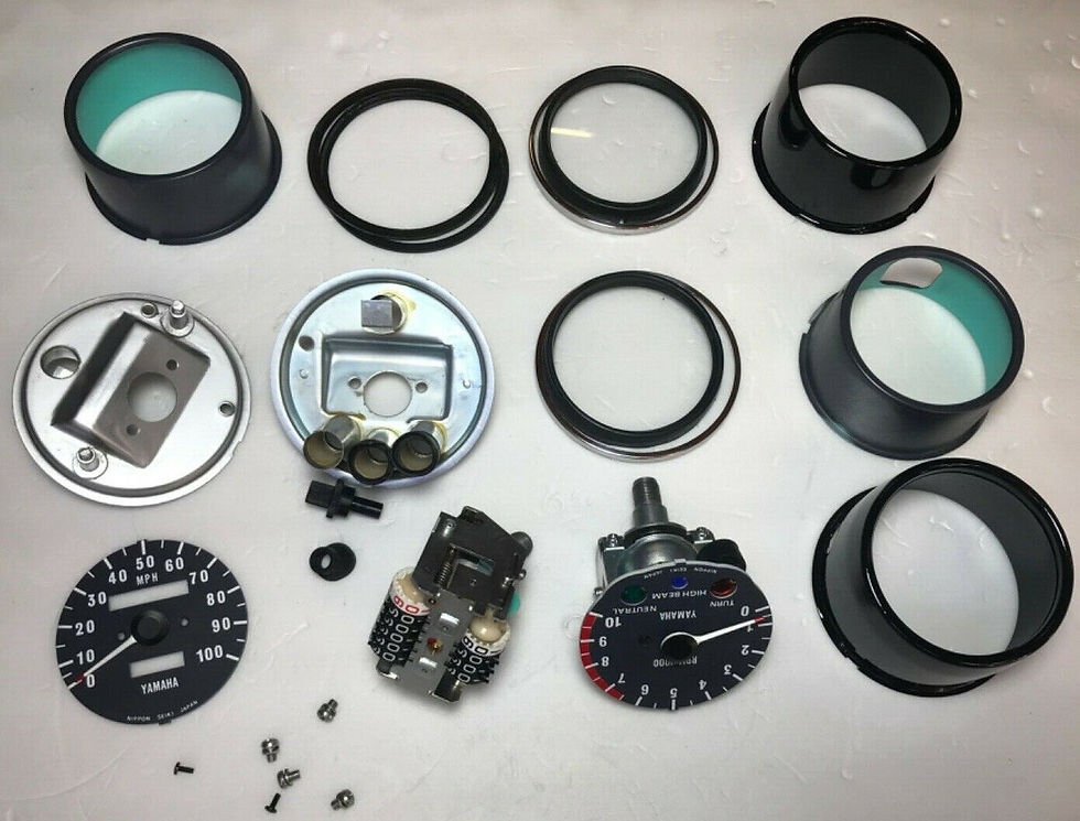 YAMAHA XT500 Enduro Tachometer and Speedometer, RESTORATION SERVICE