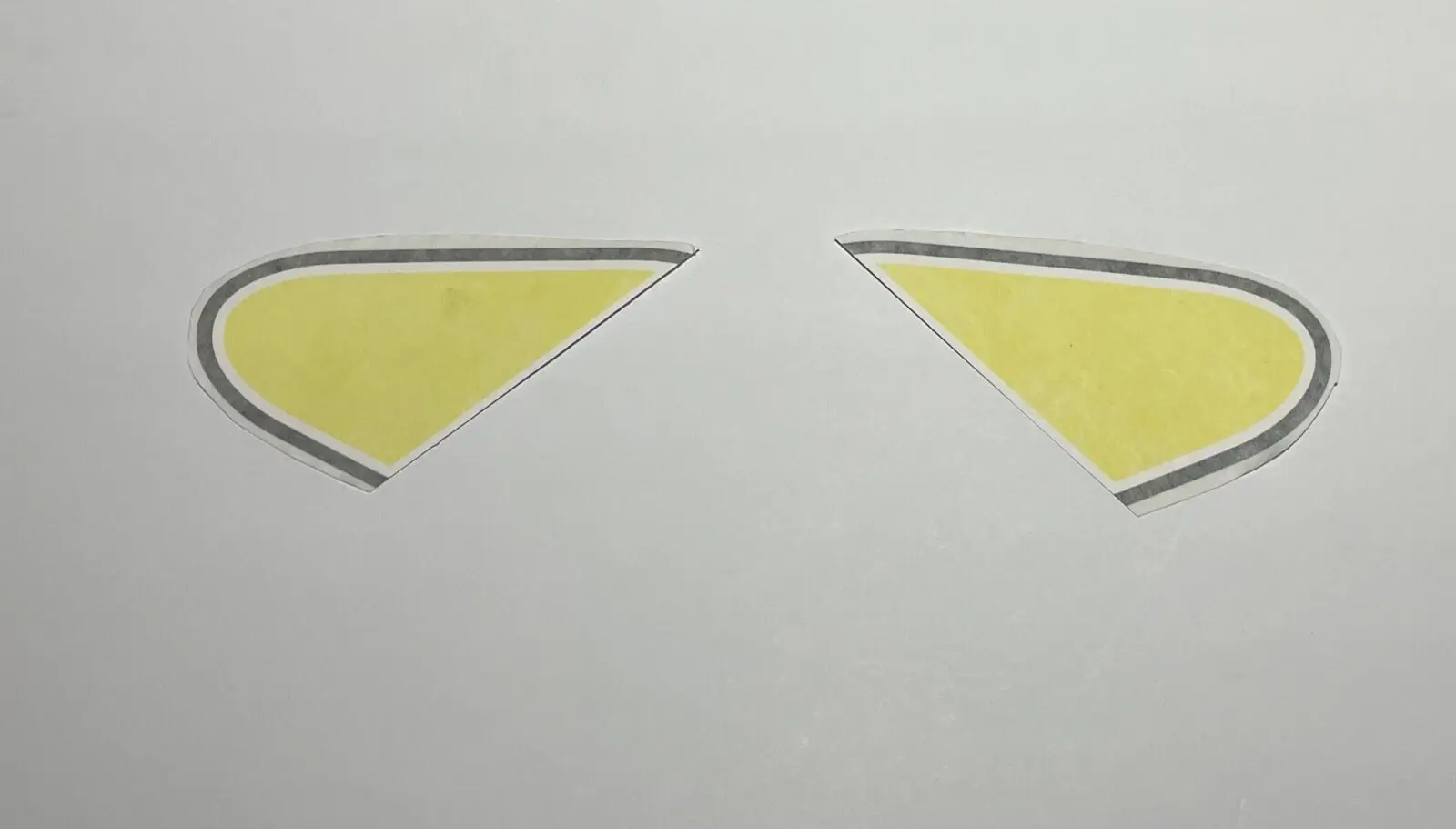 1975 Yamaha MX400B Fuel Tank Front Decal Pieces (L/ R , OEM SPECS, NOS STYLE)