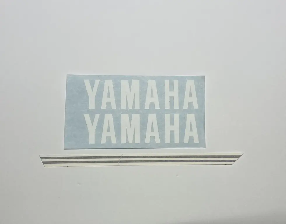 Vintage YZ465 Fuel Tank Decals – 1981 Yamaha YZ465, Made In USA