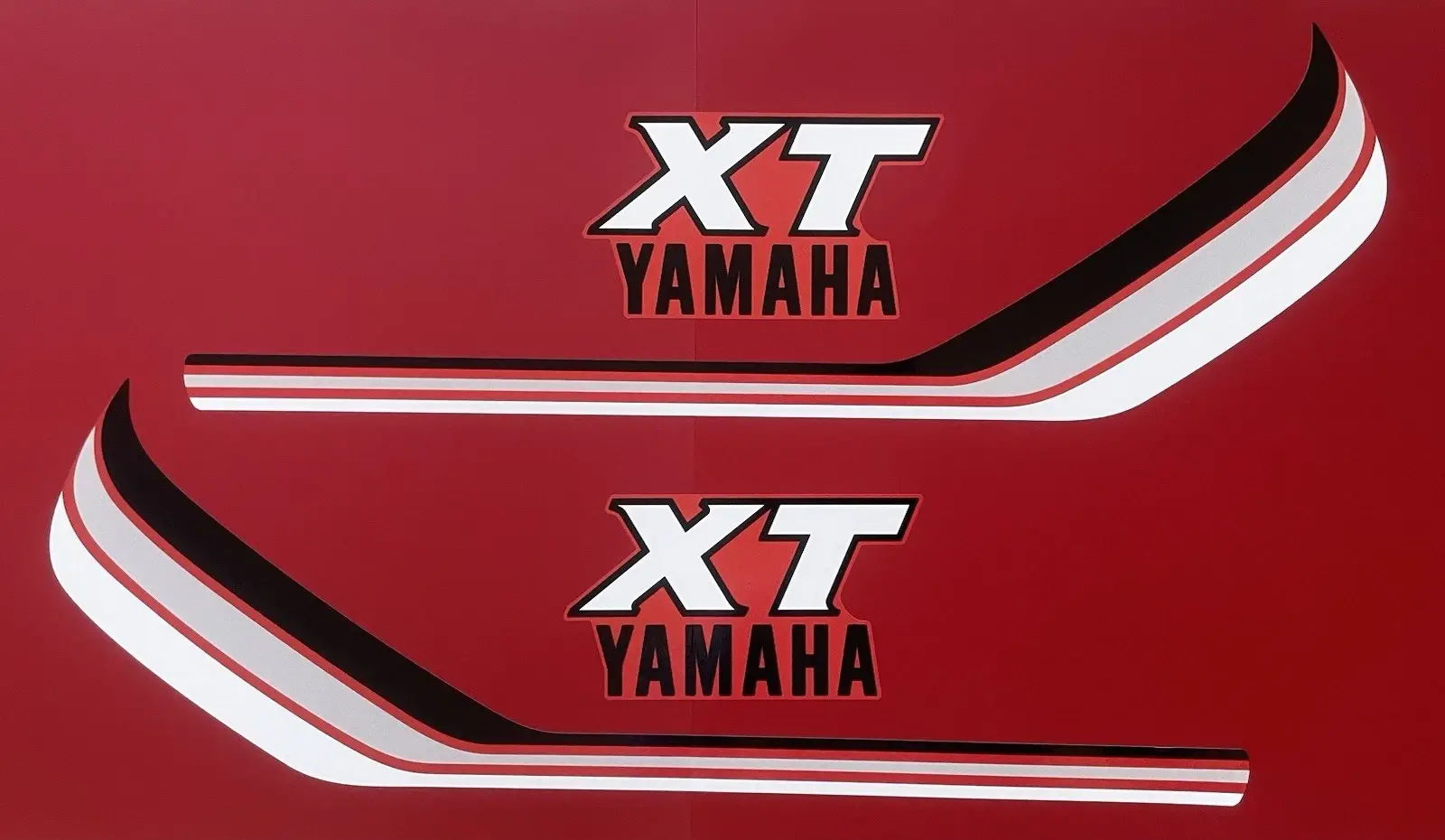1982 Yamaha XT250 Fuel Tank Decals SET (OEM SPECS, NOS STYLE)