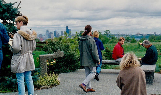 Glen Cullor drinking fountain at SSC Arboretum - taken around 1992