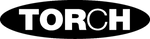 TORCH ovaal logo ZWART Transparant print