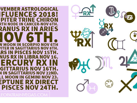 What are the Astrological events for November 2018