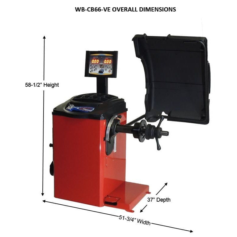 Thumbnail: Tuxedo WB-CB66-VE Wheel Balancer