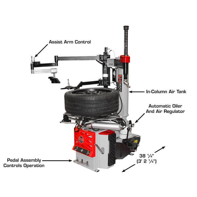 Thumbnail: Atlas Platinum PTC300 Tire Changer + PWB50 Wheel Balancer Combo Package
