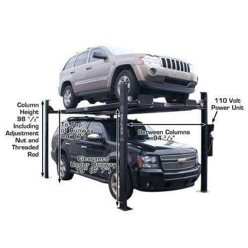 Thumbnail: Atlas Garage PRO8000EXT 8,000 lb Extra Tall 4-Post Lift