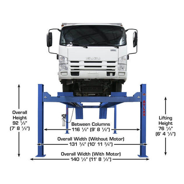 Atlas Platinum PVL14 4 Post Lift + RJ7000 & Alignment Kit ALI Certified Combo