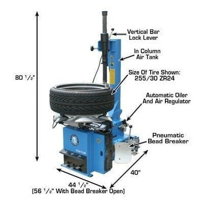 Thumbnail: Atlas TC289 Extra Large Rim-Clamp Tire Changer