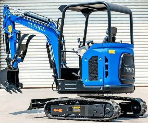 Thumbnail: TYPHON TERROR X2 STORM Mini Excavator 2.5 Ton Diesel Kubota V1505 25HP...