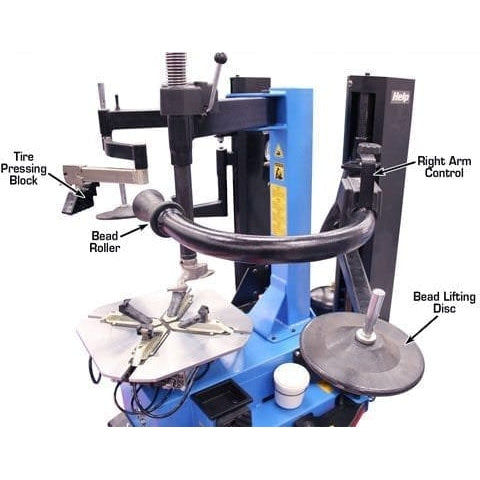 Thumbnail: Atlas TC229DAA Rim-Clamp Tire Changer w/ Dual Assist Arms