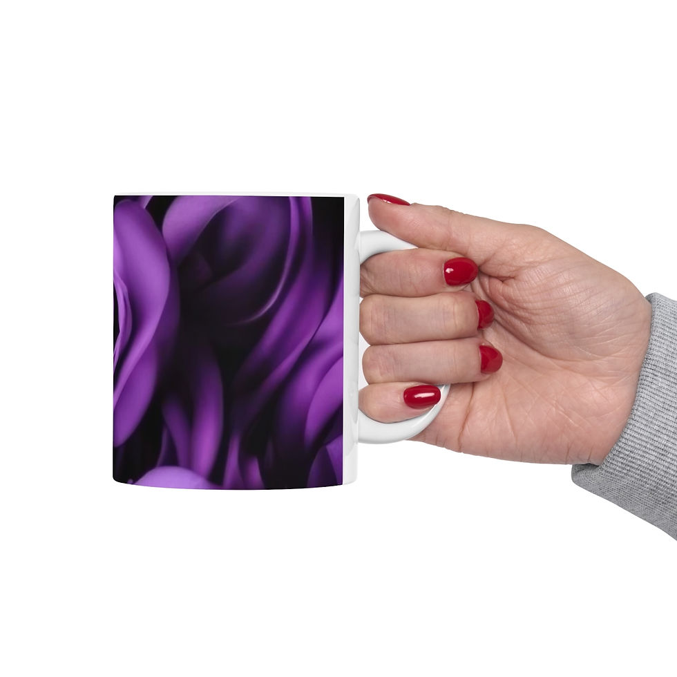 Thumbnail: Ceramic Mug 11oz-Purple Rose