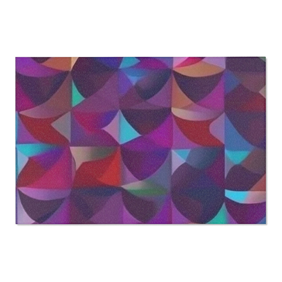 Thumbnail: Area Rugs - Multicolored Mosaic Pattern
