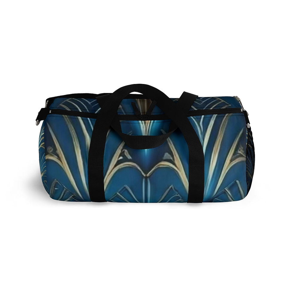 Thumbnail: Duffel Bag-Blue & Gold Luggage