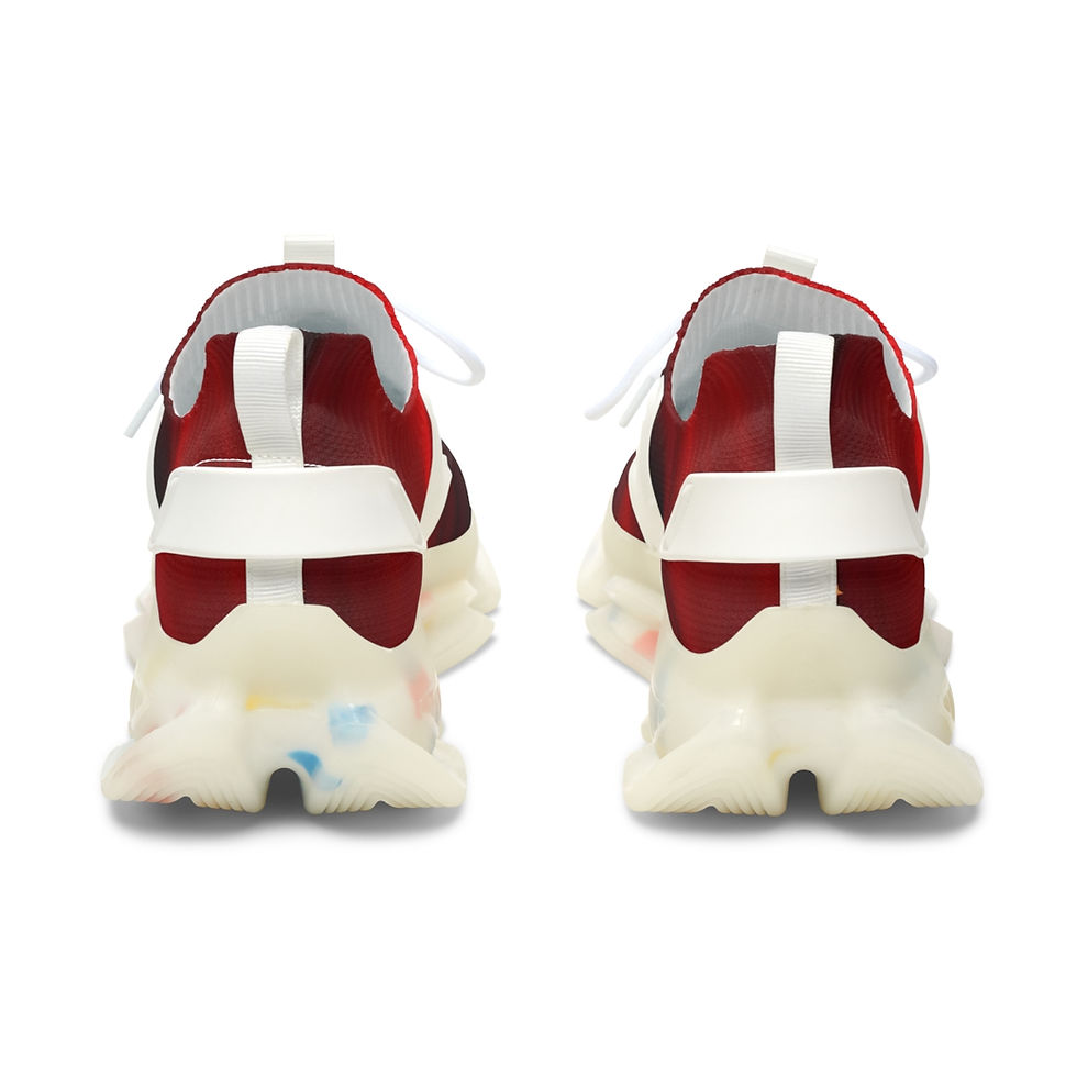 Thumbnail: Women's Mesh Sneakers -Red Ombre
