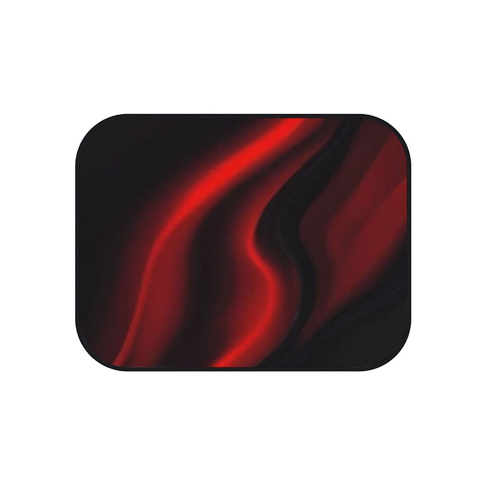 Thumbnail: Car Mats (Set of 4) Red & Black