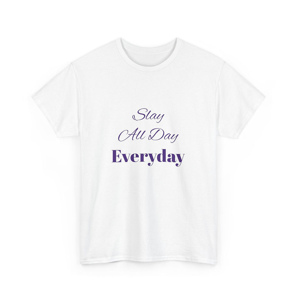 Thumbnail: Unisex Heavy Cotton Tee-Slay All Day, Every Day